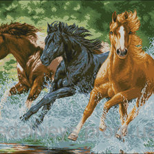 Схема вышивки «лошади»