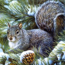 Схема вышивки «Белка»