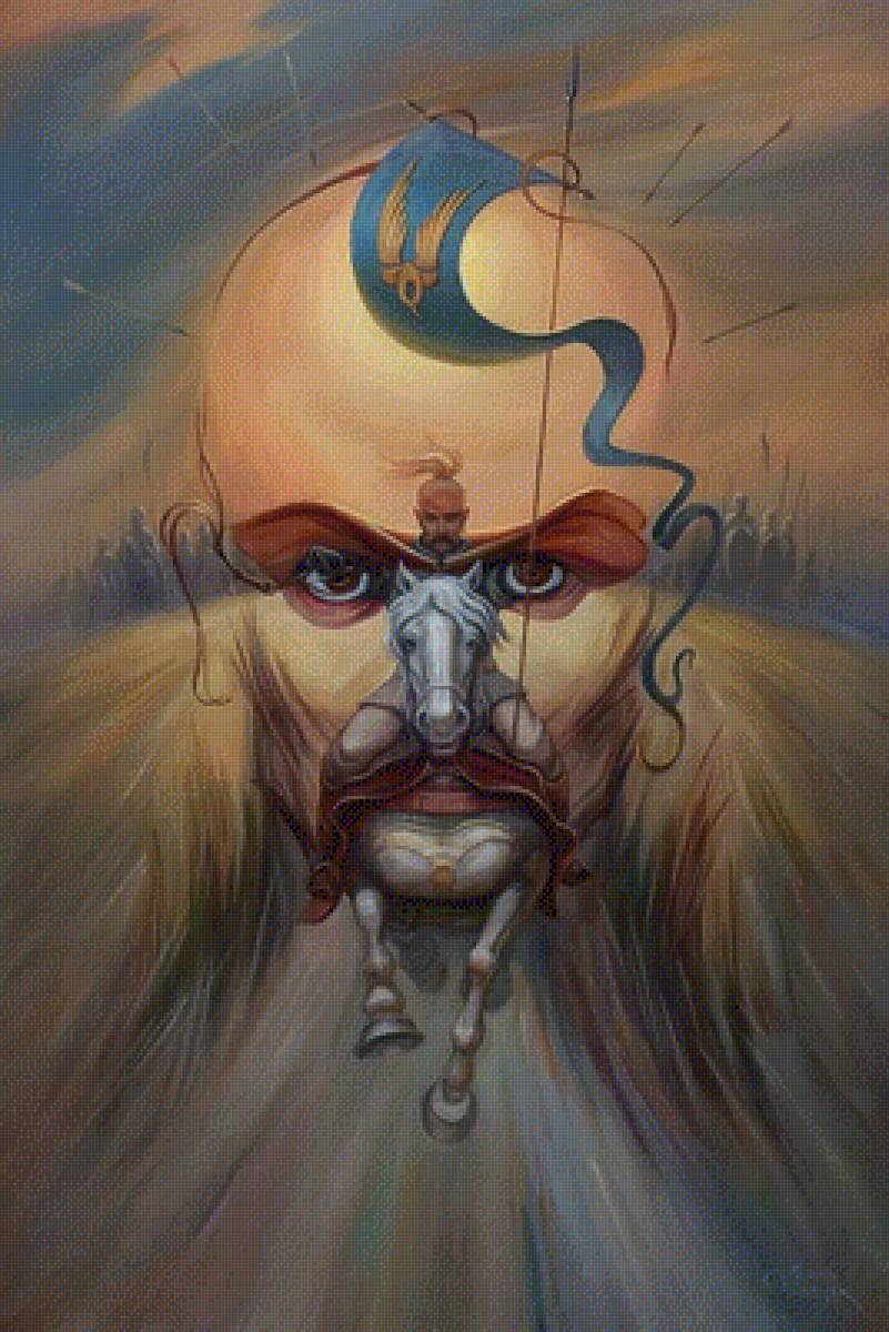 "Святослав Хоробрий" художник Олег Шупляк - двойной смысл, картина, шупляк, князь, олег, художник - предпросмотр