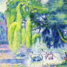 Схема вышивки «Пейзаж. Анри Эдмон Кросс»