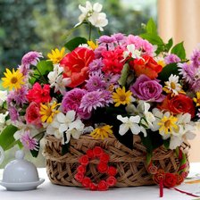 корзина с цветами