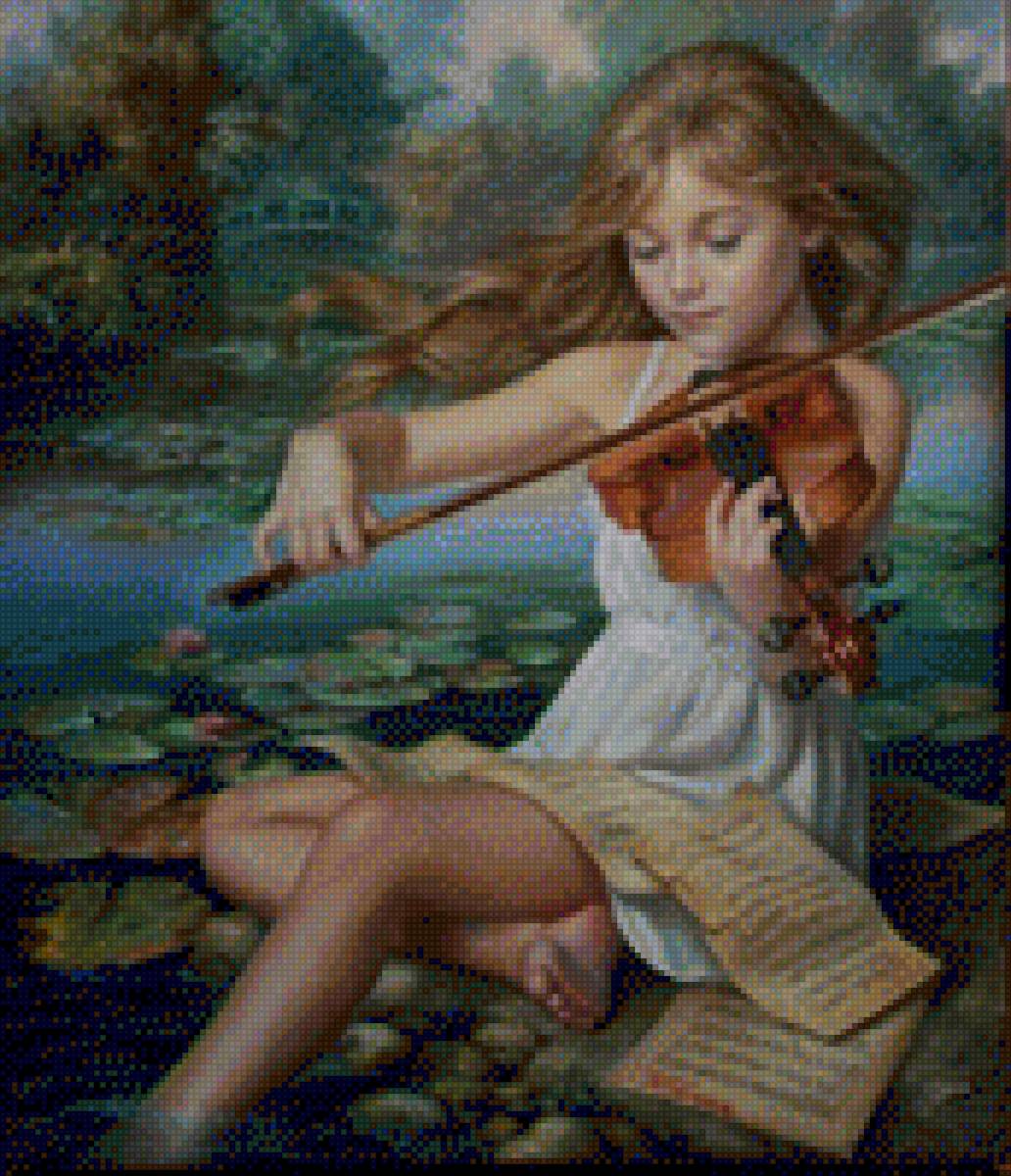 Скрипачка - предпросмотр