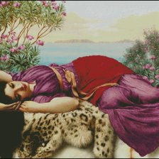 Схема вышивки «Отдыхаю в саду»