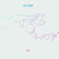 Схема вышивки «mic drop»