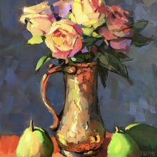 Схема вышивки «Цветы и груши»