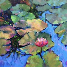 Схема вышивки «Водяная лилия»