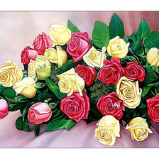 Схема вышивки «Букет роз.»