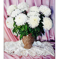 Схема вышивки «Хризантемы.»