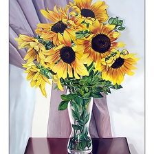 Схема вышивки «Подсолнухи.»