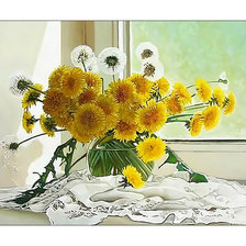 Схема вышивки «Одуванчики.»