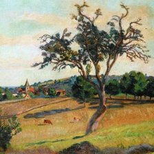 Схема вышивки «Сельский пейзаж. Арман Гийомен»