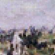 Предпросмотр схемы вышивки «Пейзаж с видом на Ветей. Клод Моне» (№2095156)