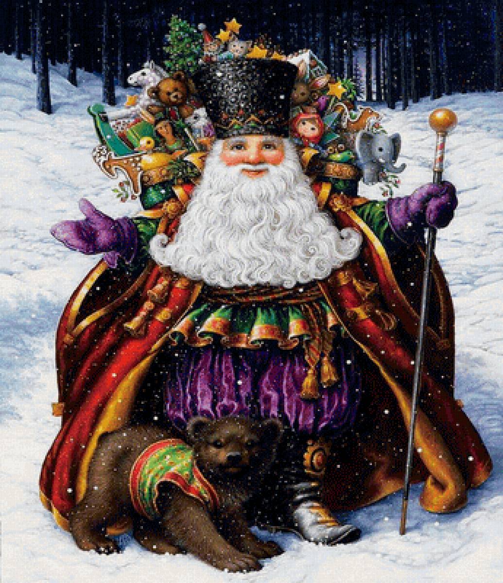 Дед Мороз - дед мороз, зверушки, новый год - предпросмотр