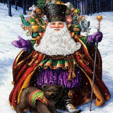 Схема вышивки «Дед Мороз»