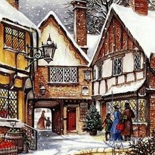 Схема вышивки «зима»