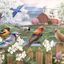 Схема вышивки «Весна»