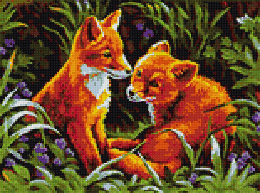 Лисята - лис, семья лис, лисица - предпросмотр