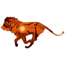 Схема вышивки «Лев»