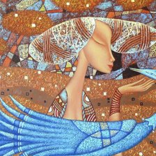 Схема вышивки «Синяя птица. Дмитрий Сулимов»