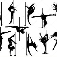 Схема вышивки «pole dance»