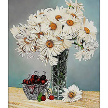 Схема вышивки «Ромашки.»