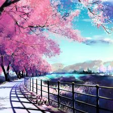 Схема вышивки «Сакура»