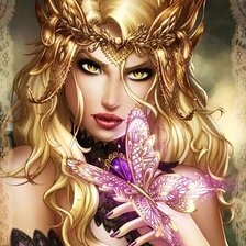 Схема вышивки «золото и аметист»