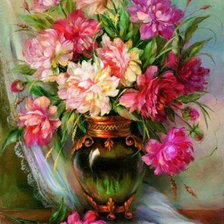 букет пионов