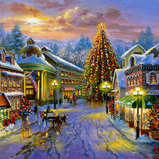 Схема вышивки «Счастливого Рождества»