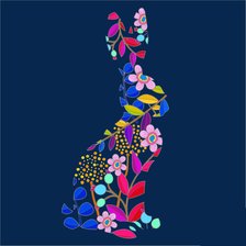 Схема вышивки «Заяц»