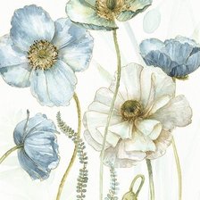 Схема вышивки «Amapolas azules»