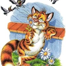 Схема вышивки «кот»