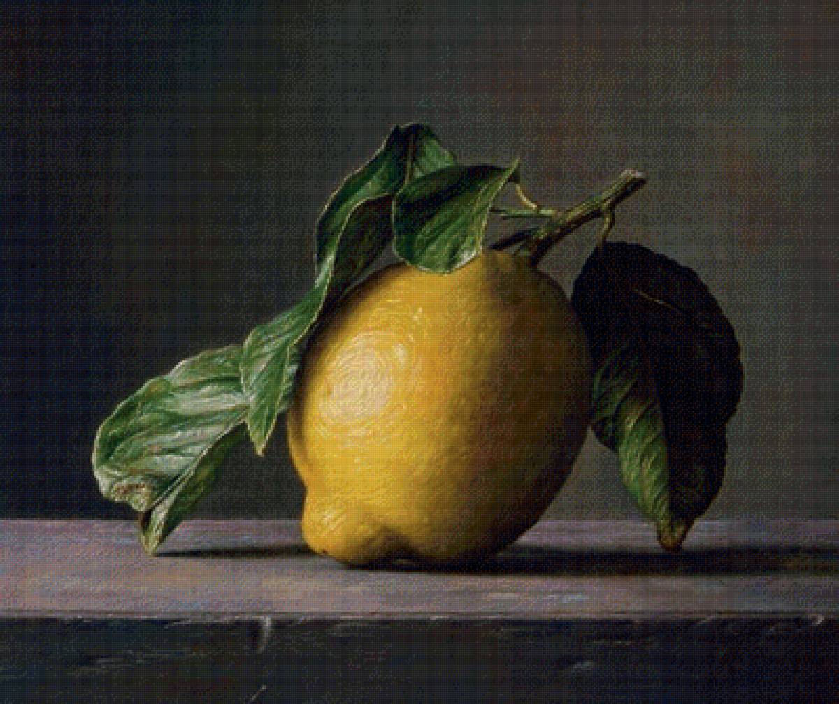 Лимон - натюрморт, лимон - предпросмотр