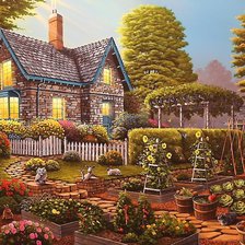 Схема вышивки «Дом мечты»