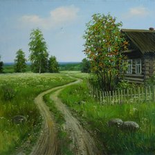 Схема вышивки «домик»