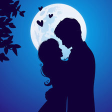 Схема вышивки «под луной»