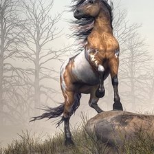 Схема вышивки «лошадь»