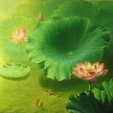 Схема вышивки «Кувшинки»