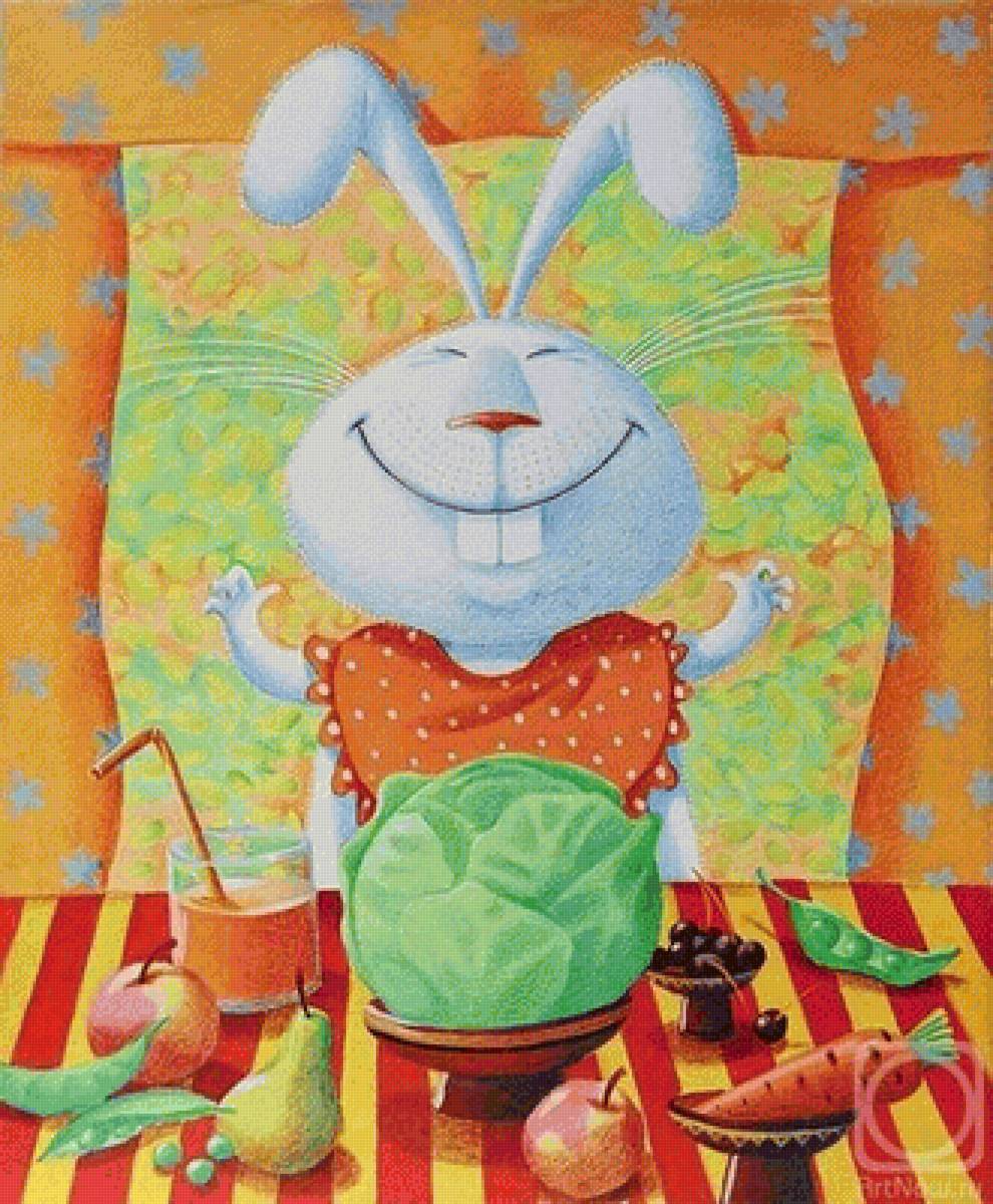 Зайка - иллюстрация, сказка - предпросмотр