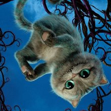 Схема вышивки «Чеширский кот»