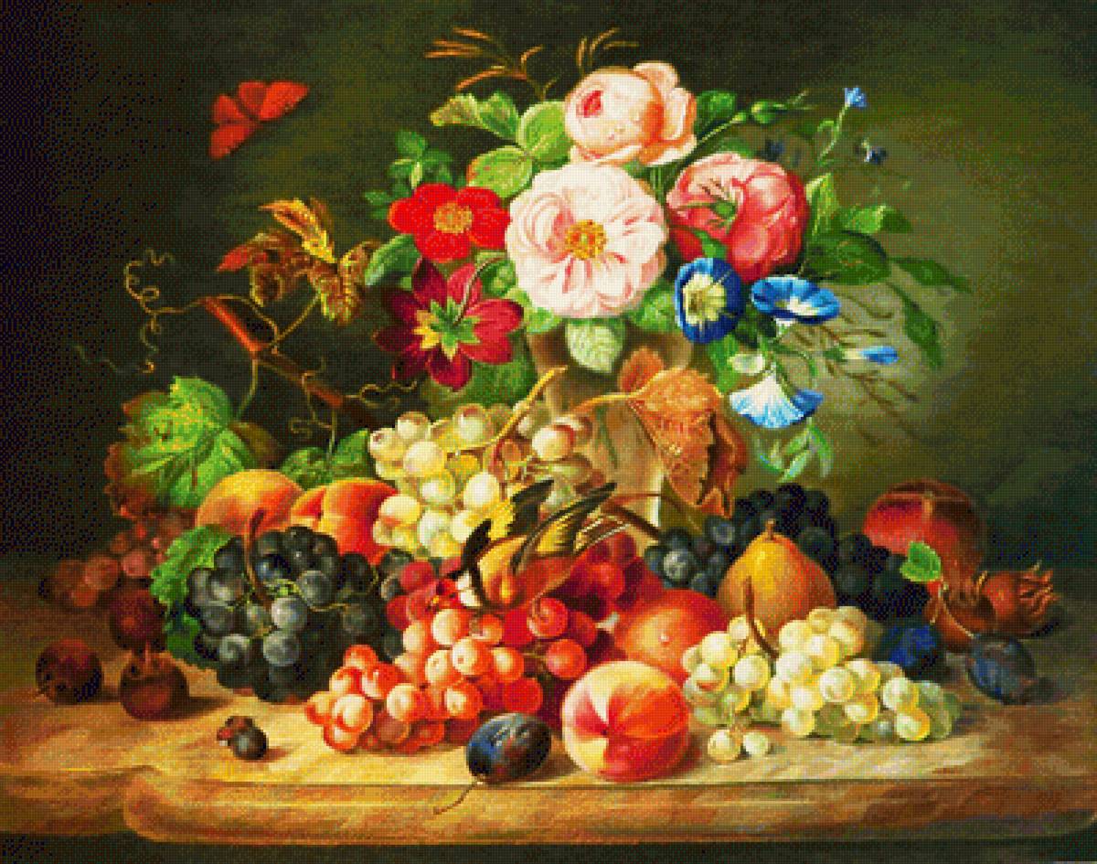 Натюрморт. - фрукты, натюрморт, живопись. - предпросмотр