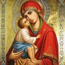 Схема вышивки «Донская икона Божьей Матери»