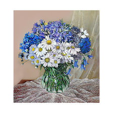 Схема вышивки «Ромашки-колокольчики.»