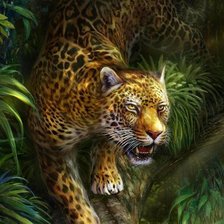 Схема вышивки «леопарды»