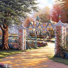 Схема вышивки «Derk Hansen усадьба»