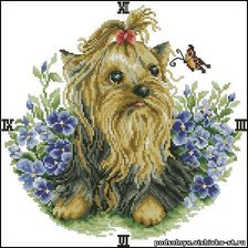 Схема вышивки «собаки»