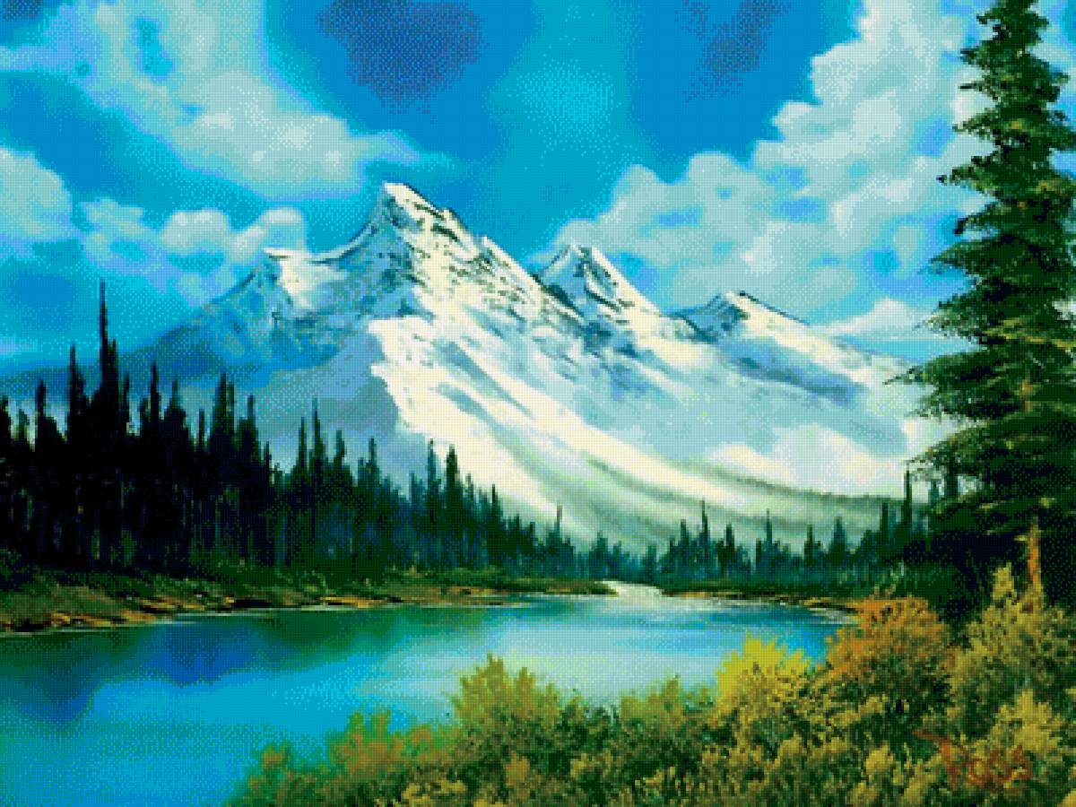 Горы - природа, вода, пейзаж - предпросмотр