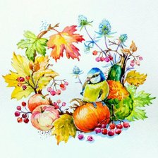 Схема вышивки «птицы»