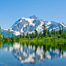 Схема вышивки «Озеро»