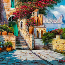 Схема вышивки «Capri. South Of Italy.»